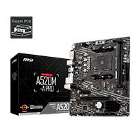 MB MSI A520 AMD S-AM4 3A GEN/2XDDR4 3200/HDMI/DVI/4XUSB 3.2/M.2/MICRO ATX/GAMA BASICA MB MSI A520 AMD S-AM4 3A GEN/2XDDR4 3200/HDMI/DVI/4XUSB 3.2/M.2/MICRO ATX/GAMA BASICA